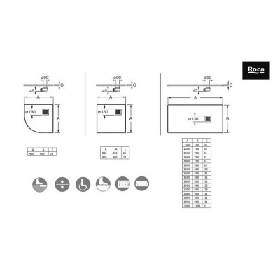 Душевой поддон Roca Terran 1400x700 мм, цвет Blanco AP1015782BC01100 белый