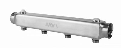 Коллектор из нержавеющей стали MVI, м\ц 100мм, 1 1/4"x1/2", 4 выхода ML.404.07