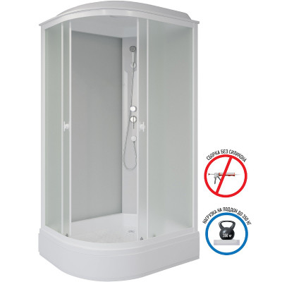 Душевая кабина Niagara Promo 110x80 R P110/80/26R/MT асимметричная