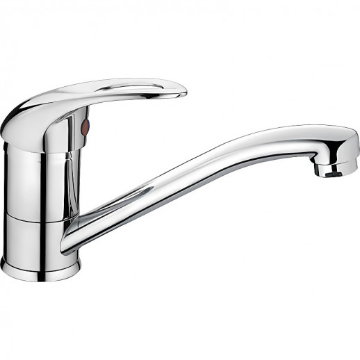 Однорычажный смеситель для кухни Haiba HB4515 с поворотным изливом (латунь) хром