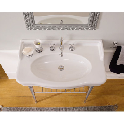 Раковина подвесная или накладная Scarabeo Castellana 5302BK 90х54 см, белый