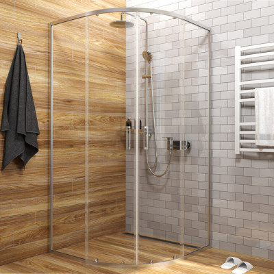 Душевое ограждение IDDIS Zodiac глянцевый алюминиевый профиль 100х100х195 см (ZOD6CR0i23)