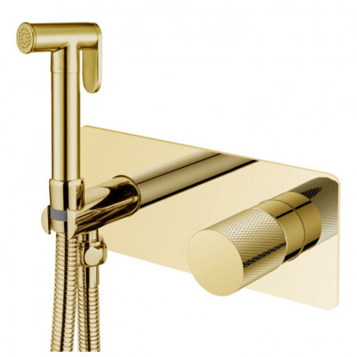 Гигиенический душ Boheme STICK 127-GG.2 со смесителем, золото