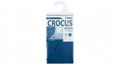 Штора для ванной Fixsen Crocus (FX-2513), цвет синий
