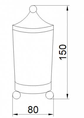 Boheme HERMITAGE 10334 стаканчик для ватных дисков, бронза