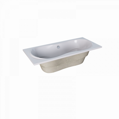 Ванна акриловая 1Marka DINAMIKA 170x80 прямоугольная 185 л белая (01ди1780)