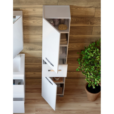 Шкаф пенал в ванную Vigo Plaza 40 pn.PLA.40 белый