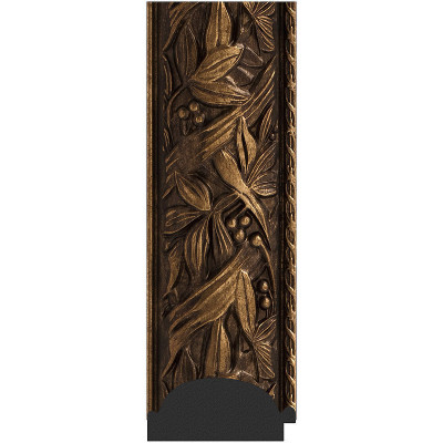 Зеркало напольное Evoform ExclusiveG Floor 203х84 BY 6326 с гравировкой в багетной раме Византия бронза 99 мм