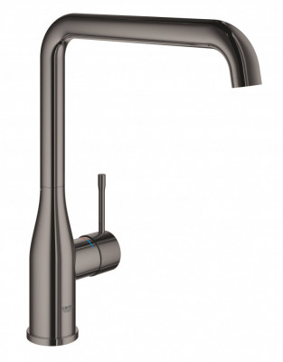 Смеситель для кухни GROHE Essence New, L-излив, тёмный графит глянец (30269A00)