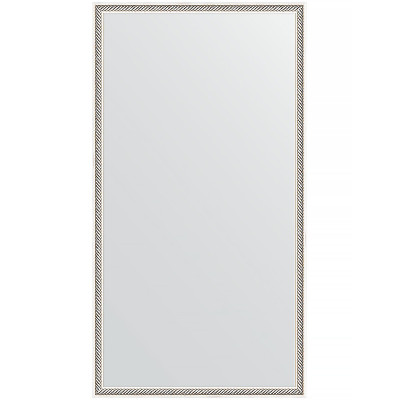 Зеркало настенное Evoform Definite 108х58 BY 0725 в багетной раме Витое серебро 28 мм