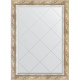 Зеркало настенное Evoform ExclusiveG 101х73 BY 4177 с гравировкой в багетной раме Прованс с плетением 70 мм  (BY 4177)