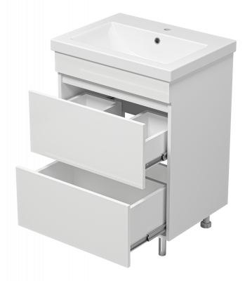 Тумба под раковину Misty Енисей - 60 с 2 ящ. (пленка) (Э-Ени01060-0112Я)