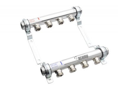 Коллектор распределительный Rehau HLV на 5 групп нерж. сталь (11102071001)