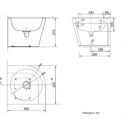 Раковина из нержавеющей стали Nofer 13036.СLR.S