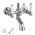Nicolazzi Classica 1400 CR 78 смеситель для ванны, хром/ручки P.Mont Blanc
