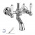 Nicolazzi Classica 1400 CR 78 смеситель для ванны, хром/ручки P.Mont Blanc