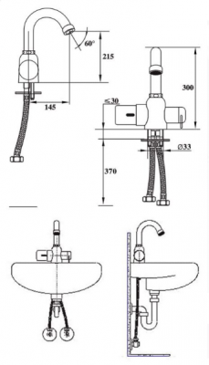 Rotpunkt 1103 сенсорный смеситель для кухни, хром