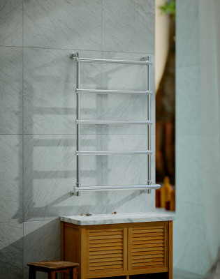 Электрический полотенцесушитель Margaroli Sole 570x834мм лесенка латунь хром (5424705CRNB)