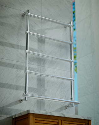 Электрический полотенцесушитель Margaroli Sole 570x834мм лесенка латунь хром (5424705CRNB)