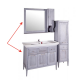 ASB-Woodline Гранда 105 комплект мебели со шкафчиком, серый массив ясеня  (1148601)
