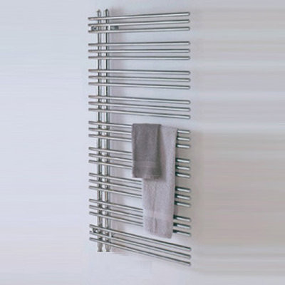 Zehnder Yucca Asymmetric YAE 50-130 полотенцесушитель электрический (L/R), нержавеющая сталь, хром, 130,4см x 47,8см