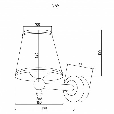 Бра для ванной Boheme 755 хром