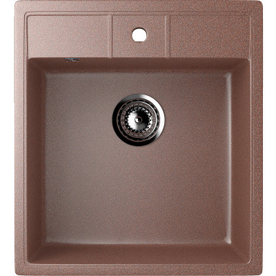 Кухонная мойка Ulgran Classic U-406-302 прямоугольная 445х500х190 одна чаша песочная