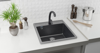 Кухонная мойка Ulgran Classic U-406-302 прямоугольная 445х500х190 одна чаша песочная