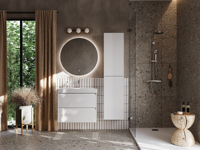 Шкаф пенал в ванную Roca Ona 40 A857635509 подвесной белый матовый