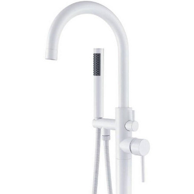 Смеситель для ванны Orange Steel M99-336w Белый матовый Однорычажный