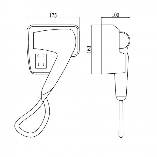 Настенный фен Savol S-CF8629, белый