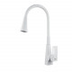 Смеситель для кухни с гибким изливом Raffine F313C-1, белый  (F313C-1)