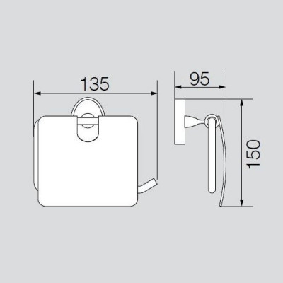 VERAGIO BONJOUR BRONZO VR.BNR-7881.BR бумагодержатель с крышкой, бронза