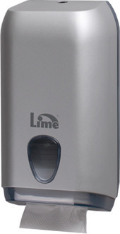 Lime диспенсер для туалетной бумаги V-укладки 30.7х13.3х15.8 см серый