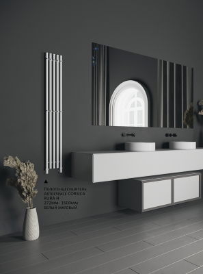 ArtofSpace CORSICA RURA H полотенцесушитель водяной 27 см x 120 см, хром