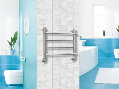 Водяной полотенцесушитель Акванерж Скоба прямая 500x500 (00-045050)