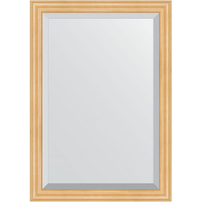 Зеркало настенное Evoform Exclusive 101х71 BY 1193 с фацетом в багетной раме Сосна 62 мм