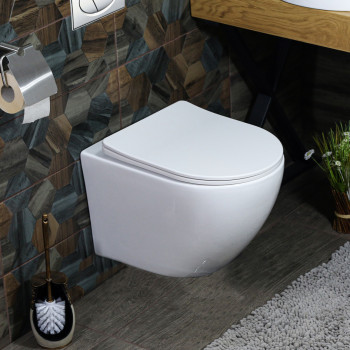 Унитаз подвесной безободковый MELANA MLN-B2342 белый