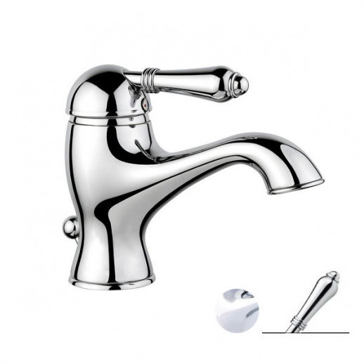 Nicolazzi Classica 3402 CR 75 смеситель для раковины с д/к, хром/ручка El Capitan