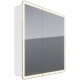 Зеркальный шкаф в ванную Lemark Element 80 LM80ZS-E с подсветкой белый  (LM80ZS-E)