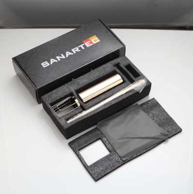 Напольная стойка с держателями для ершика, бумаги и освежителя Sanartec 100813Go, золото