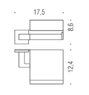 Держатель туалетной бумаги с крышкой COLOMBO BasicQ B3791, хром