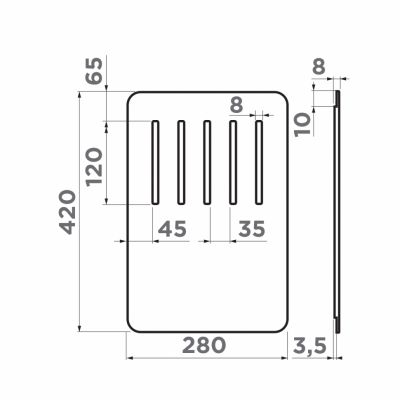 Разделочная кухонная доска OMOIKIRI CB-YAMAKAWA-YAMAKAWA INTEGRA (4999031)