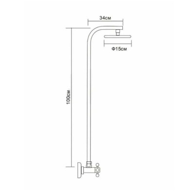 Душевая система D-Lin D10A09, хром