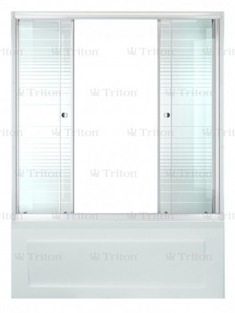 Душевая штора Triton Полосы Щ0000025981, стекло 150 см