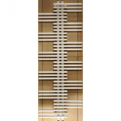 Zehnder Yucca YSE 50-130 полотенцесушитель электрический, нержавеющая сталь, белый, 134см x 50см