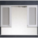 Зеркало со шкафом Corozo Прованс 105 SD-00000469 с подсветкой белое прямоугольное  (SD-00000469)