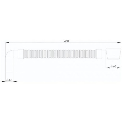 Сифон для раковины Bettoserb 140500 серый