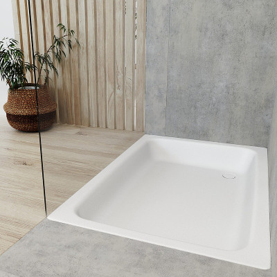 Стальной поддон для душа Kaldewei Sanidusch 396 90х90 331100010001 белый квадратный