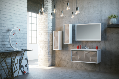 Тумба под раковину Marka One Romb 90П 1в.я. Cappuccino 450х900х450 (У67845)